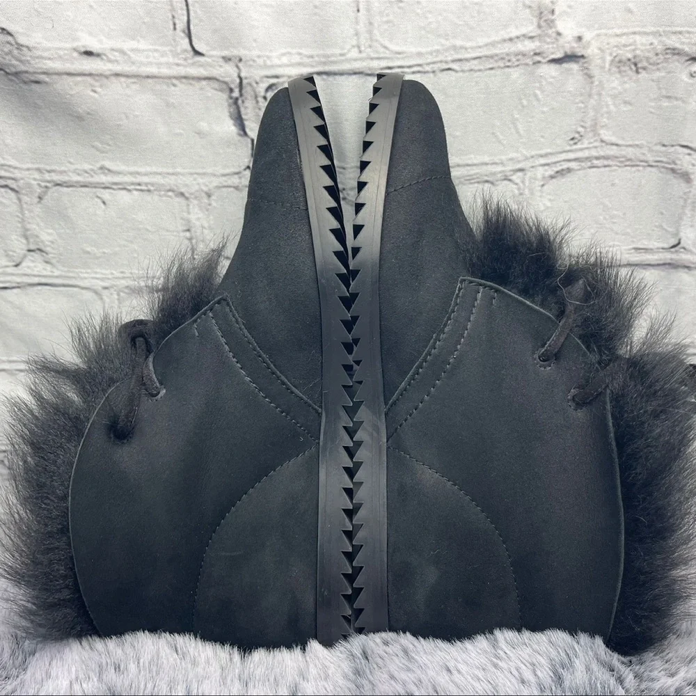 New Pedro Garcia Fur Suede Booties Size 37